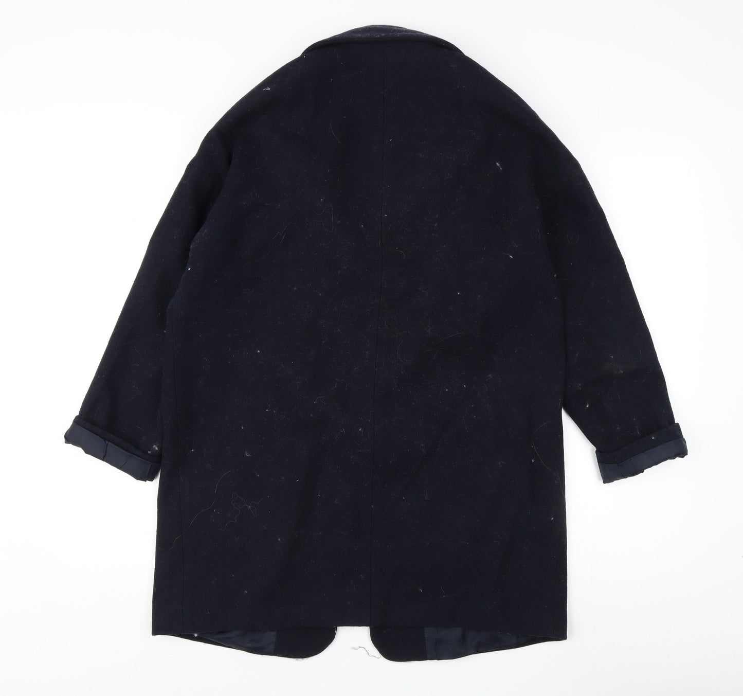 Red Herring Women's Black Wool Blend Long Coat
