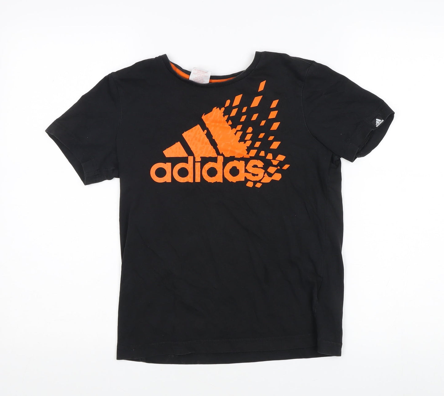 Adidas Boys Black Graphic T-Shirt 11-12 Years