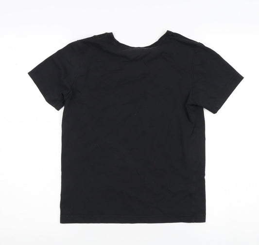 Adidas Boys Black Graphic T-Shirt 11-12 Years