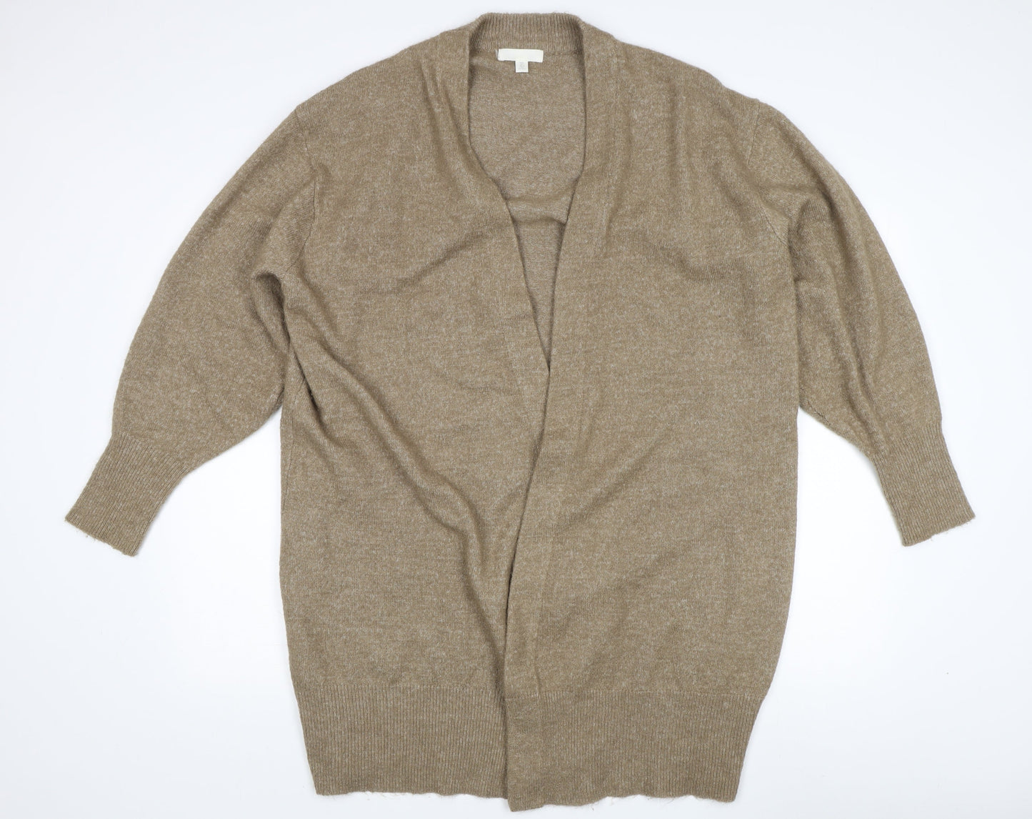 H&M Women's Beige Cardigan Jumper L