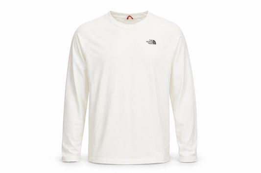 The North Face Boys White XL Long Sleeve Logo T-Shirt