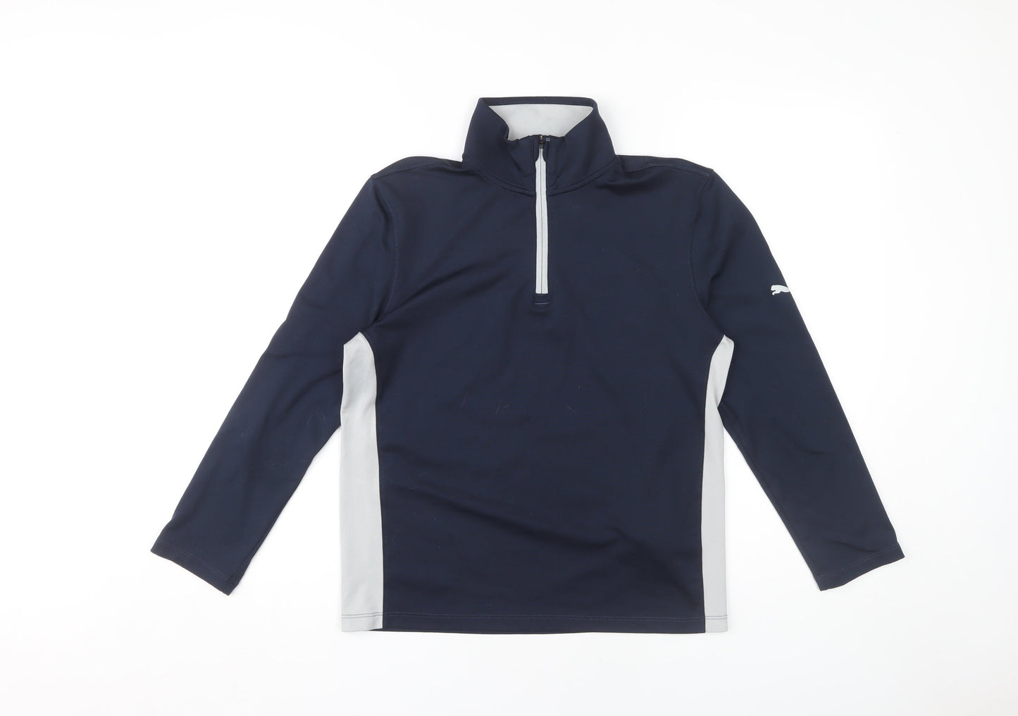 Puma Boys Blue 1/4 Zip Sweatshirt 11-12 Years