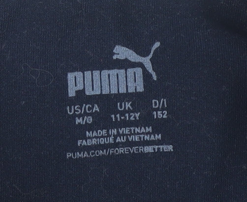 Puma Boys Blue 1/4 Zip Sweatshirt 11-12 Years