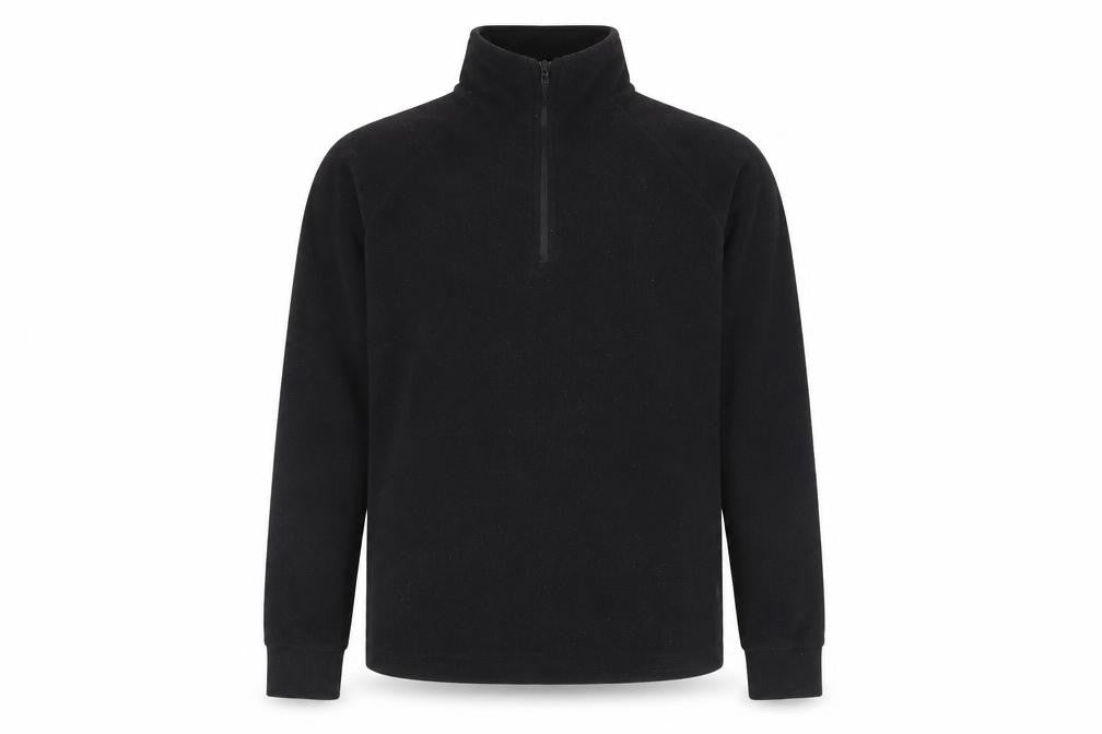 Mens UK S  Trespass Black 1/4 Zip Sweatshirt