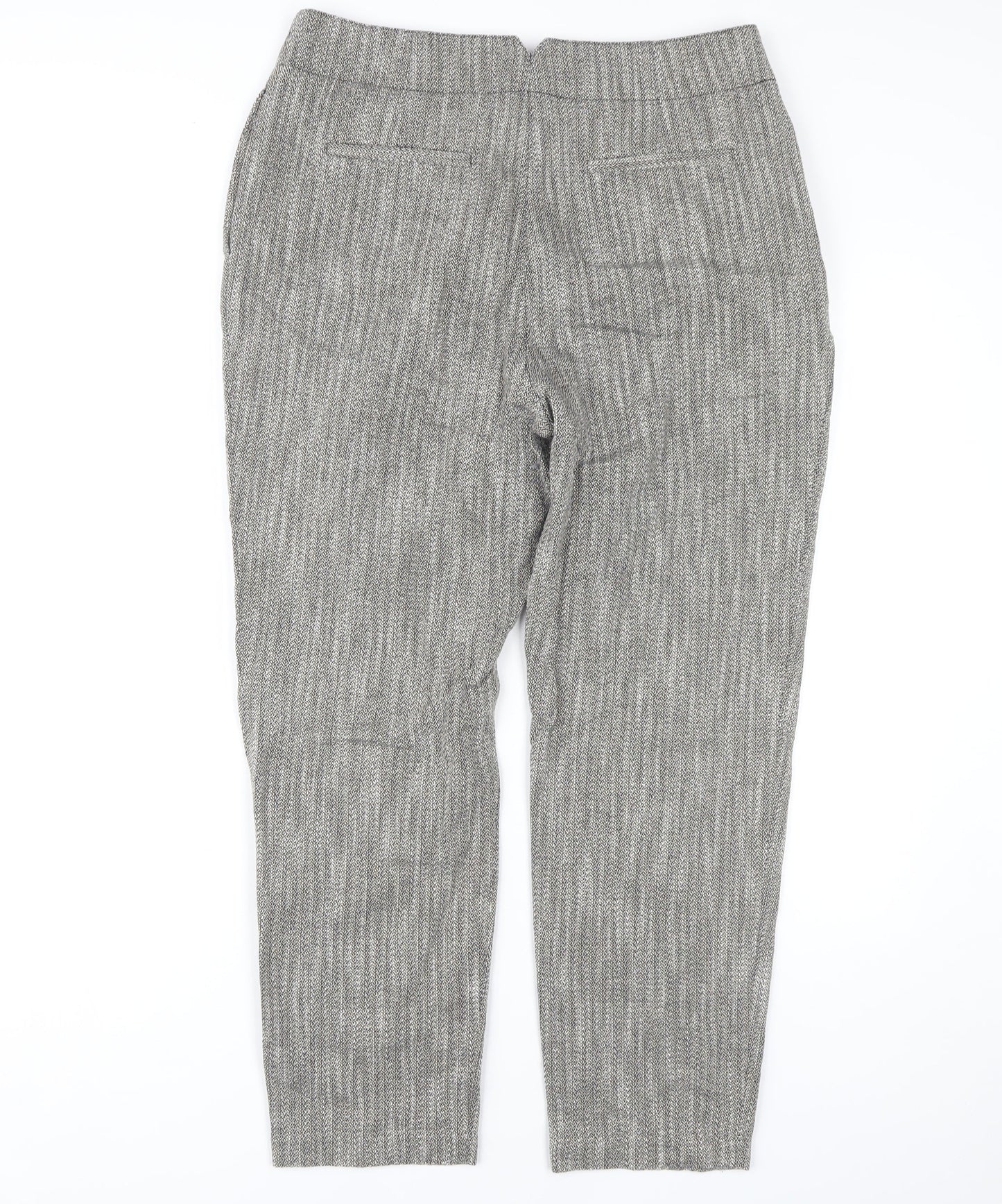 Marks and Spencer Women’s Grey Herringbone Trousers