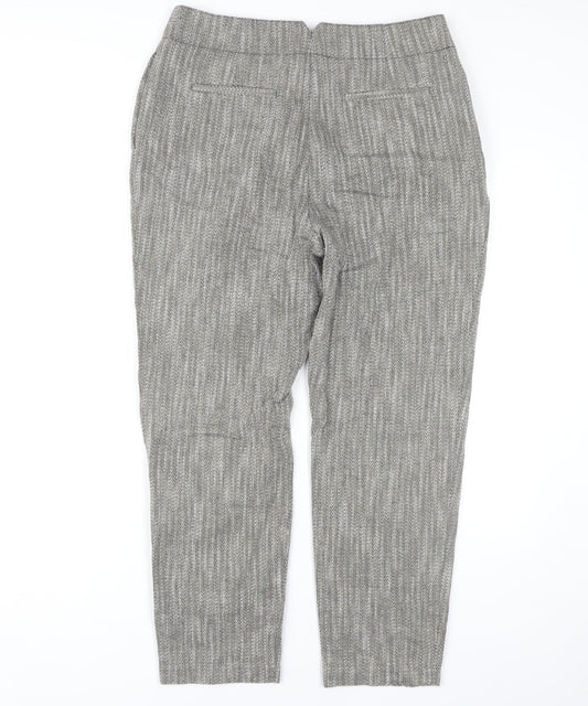 Marks and Spencer Women’s Grey Herringbone Trousers
