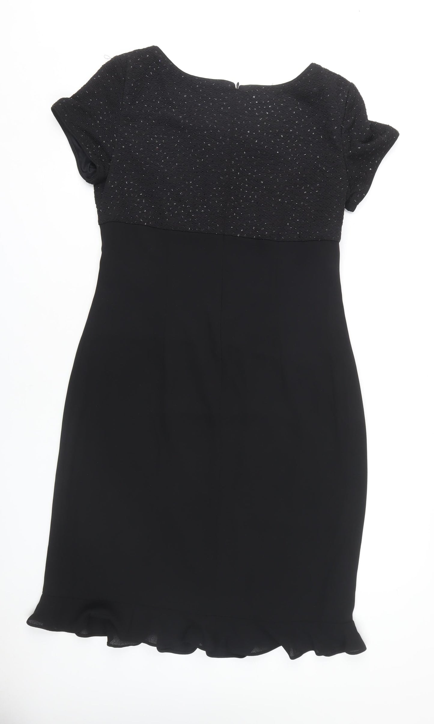 David Warren Women's Black Sheath Dress Size 12