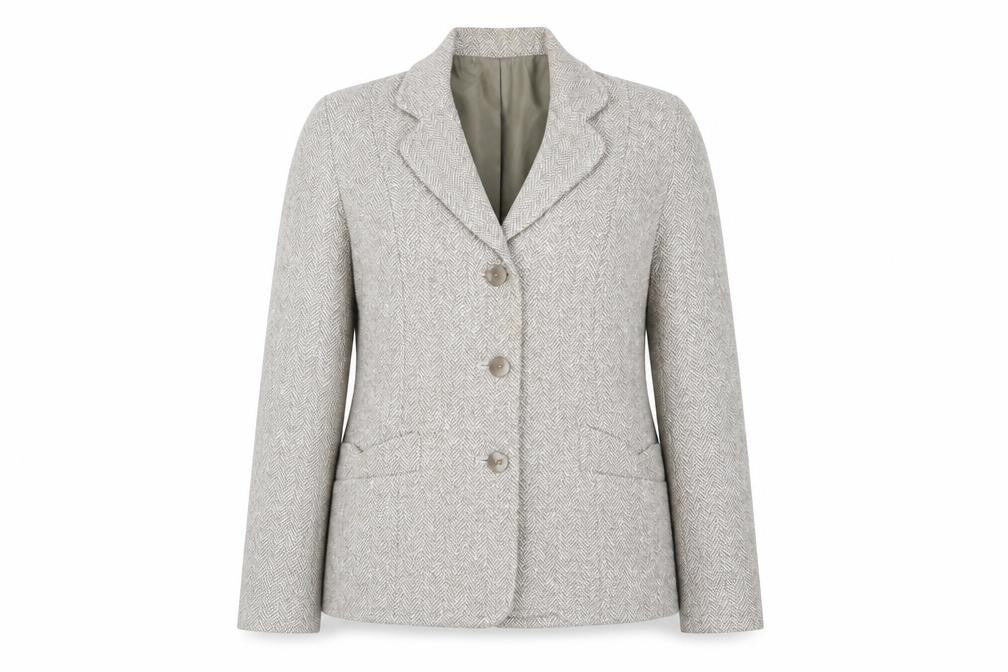 Eastex Women's Beige Tweed Blazer Size 14