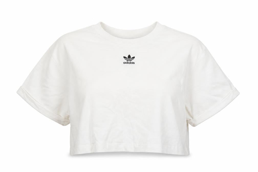 Womens UK Size 18 adidas White 100% Cotton T-Shirt