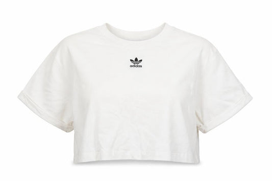 Womens UK Size 18 adidas White 100% Cotton T-Shirt