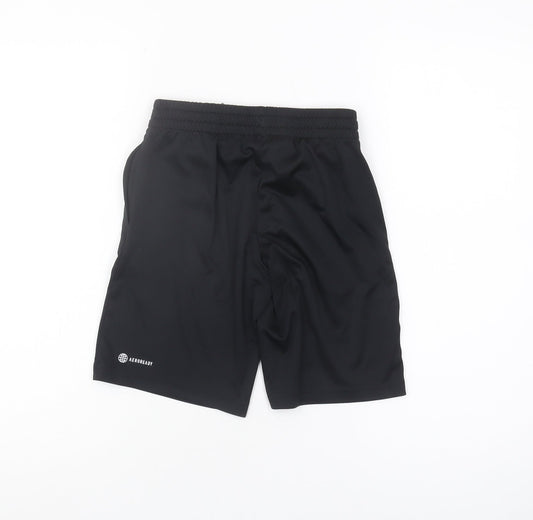 Adidas Boys Black Athletic Shorts 9-10 Years