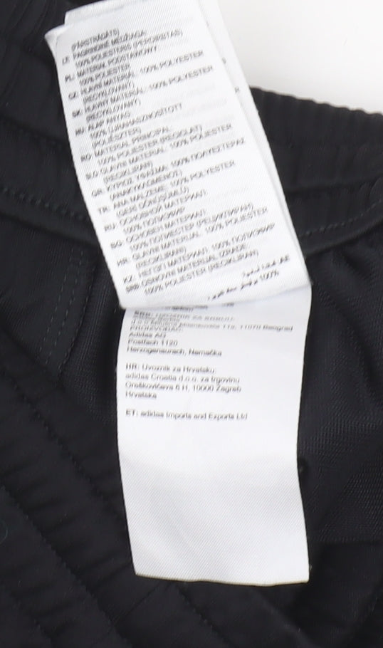 Adidas Boys Black Athletic Shorts 9-10 Years