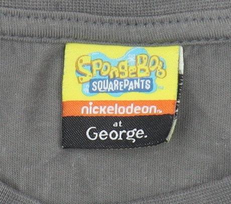 Nickelodeon George Women's Grey SpongeBob T-Shirt