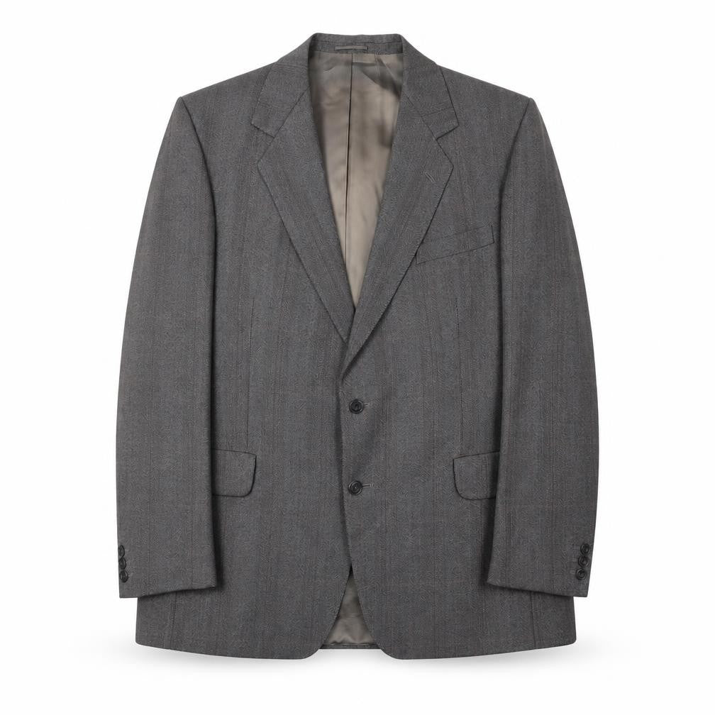 Mens 44 Chest Regular Magee Grey Two-Button Blazer