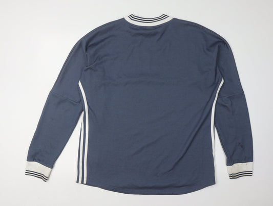 Adidas Men's Blue Pullover Sweatshirt Medium