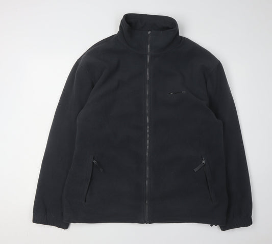 Mountain Life Men's Black Fleece Jacket L