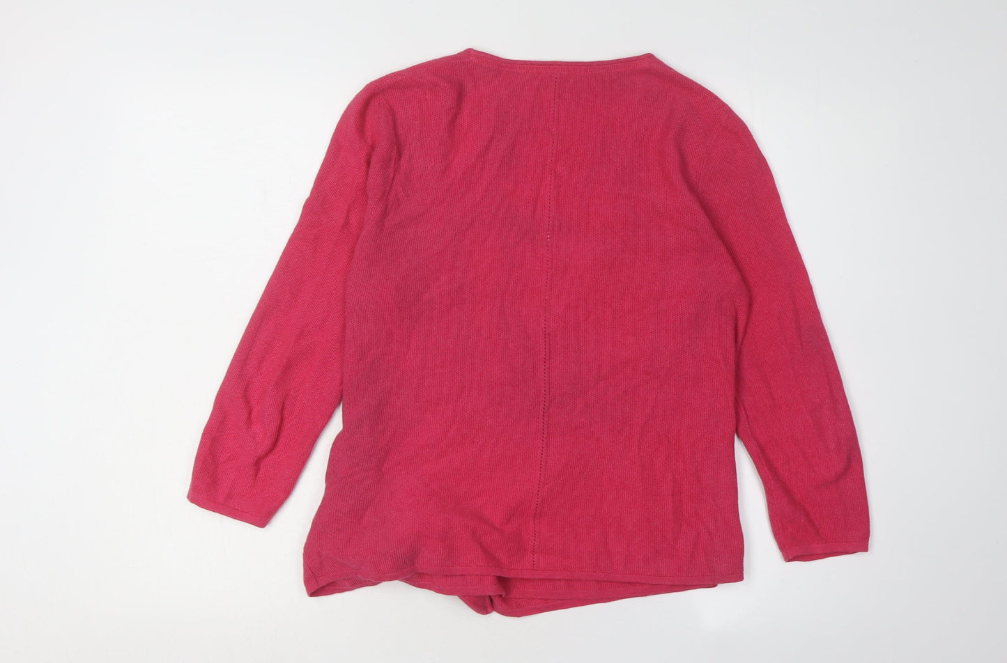 White Stuff Womens Pink Wrap Jumper Size 12