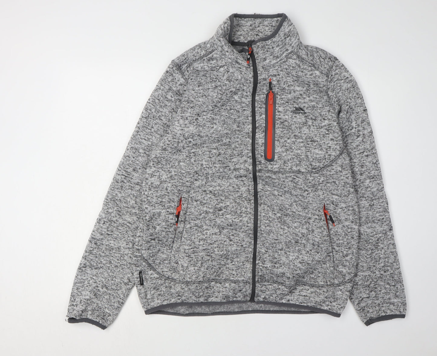Trespass Men's Grey Full Zip Knit Jacket M