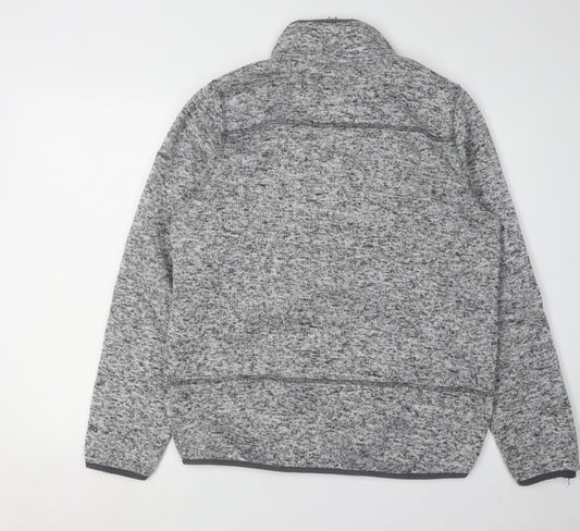Trespass Men's Grey Full Zip Knit Jacket M