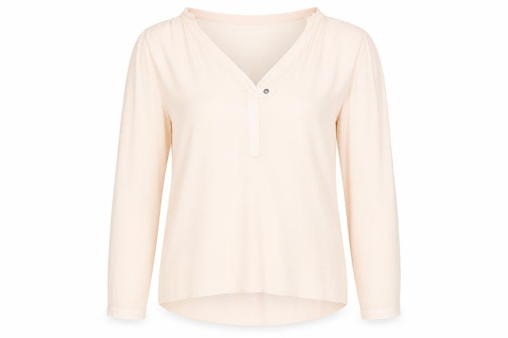 Womens UK Size S Dolan Left Coast Collection Beige Polyester Blouse