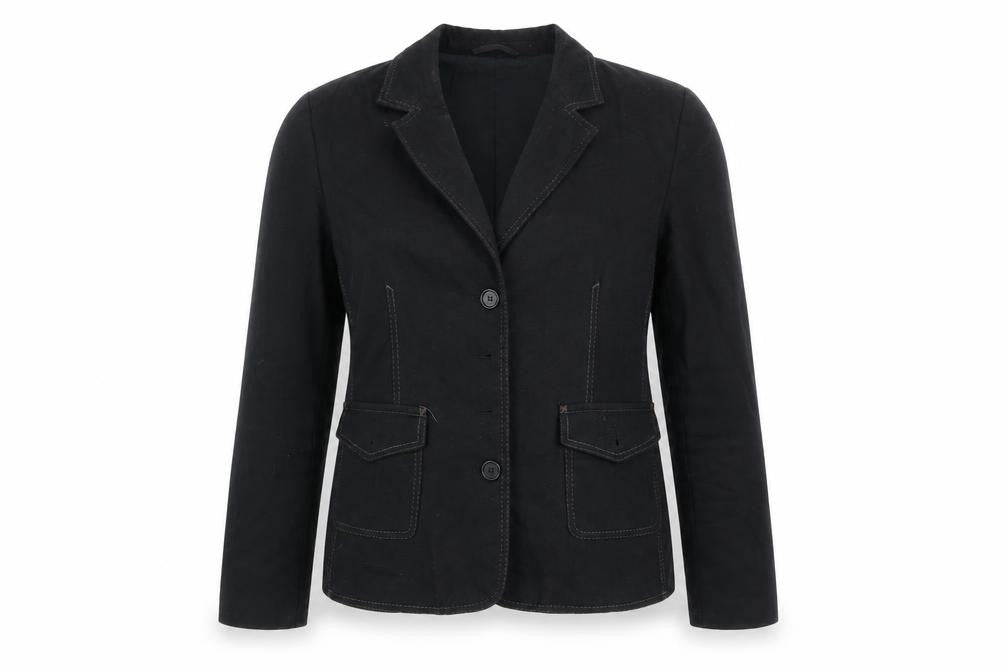 Front view of Mexx Women's Black Wool Blazer, size 16