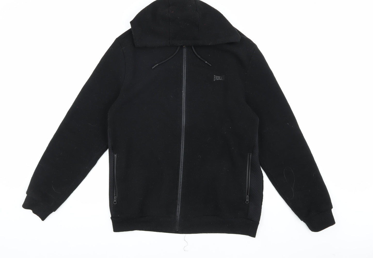 Everlast Men's Black Hooded Jacket L