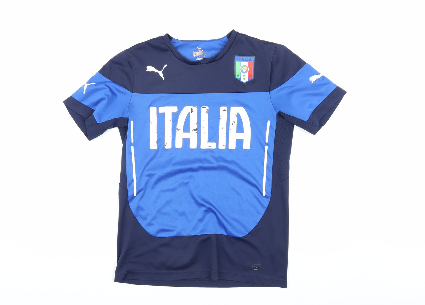 Puma Boys Blue Football Jersey T-Shirt - Size M