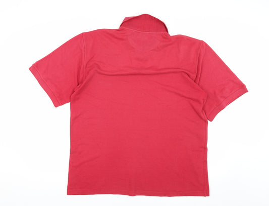 Puma Men's Red Polo Shirt Size L