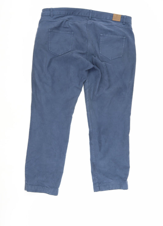 House of Bruar Women's Blue Trousers, Size 20