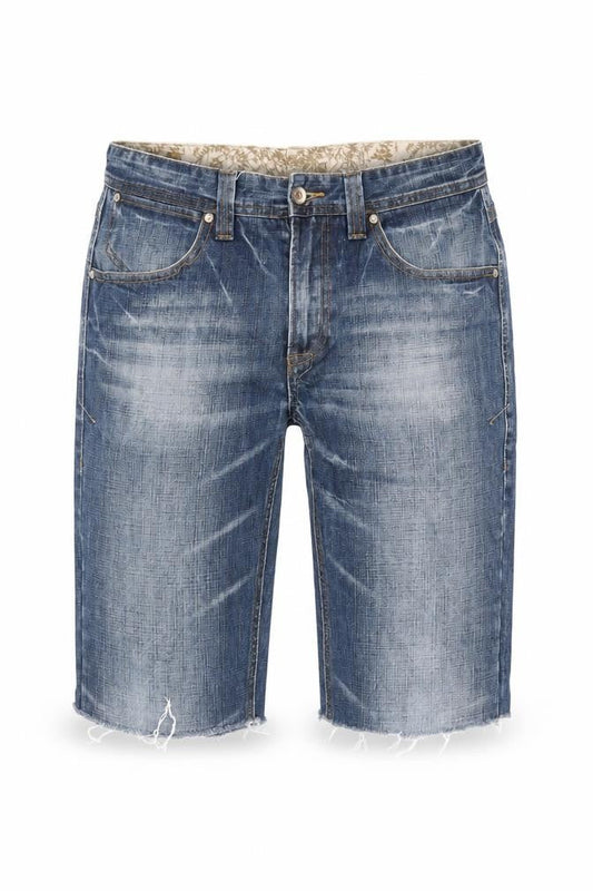 Munitory Men's Blue Cropped Denim Jeans, Size 34