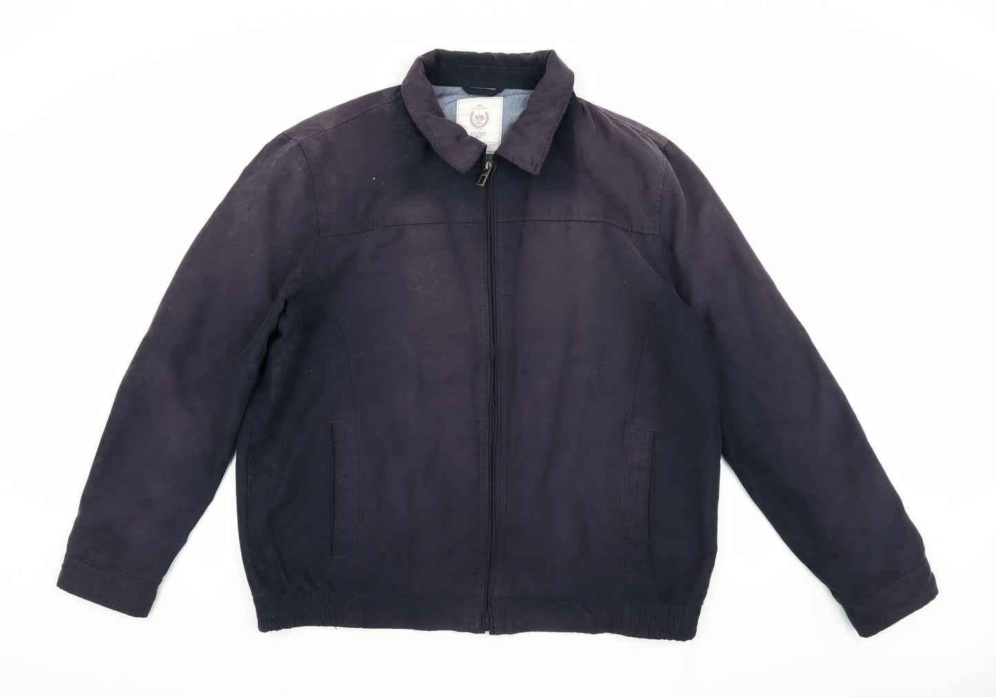 Atlantic Bay Men's Blue XL Basic Jacket with Zip