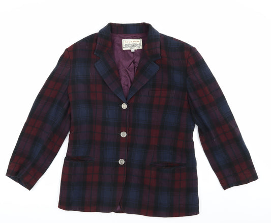 Krizia Jeans Men's Multicoloured Plaid Blazer UK 38, Vintage