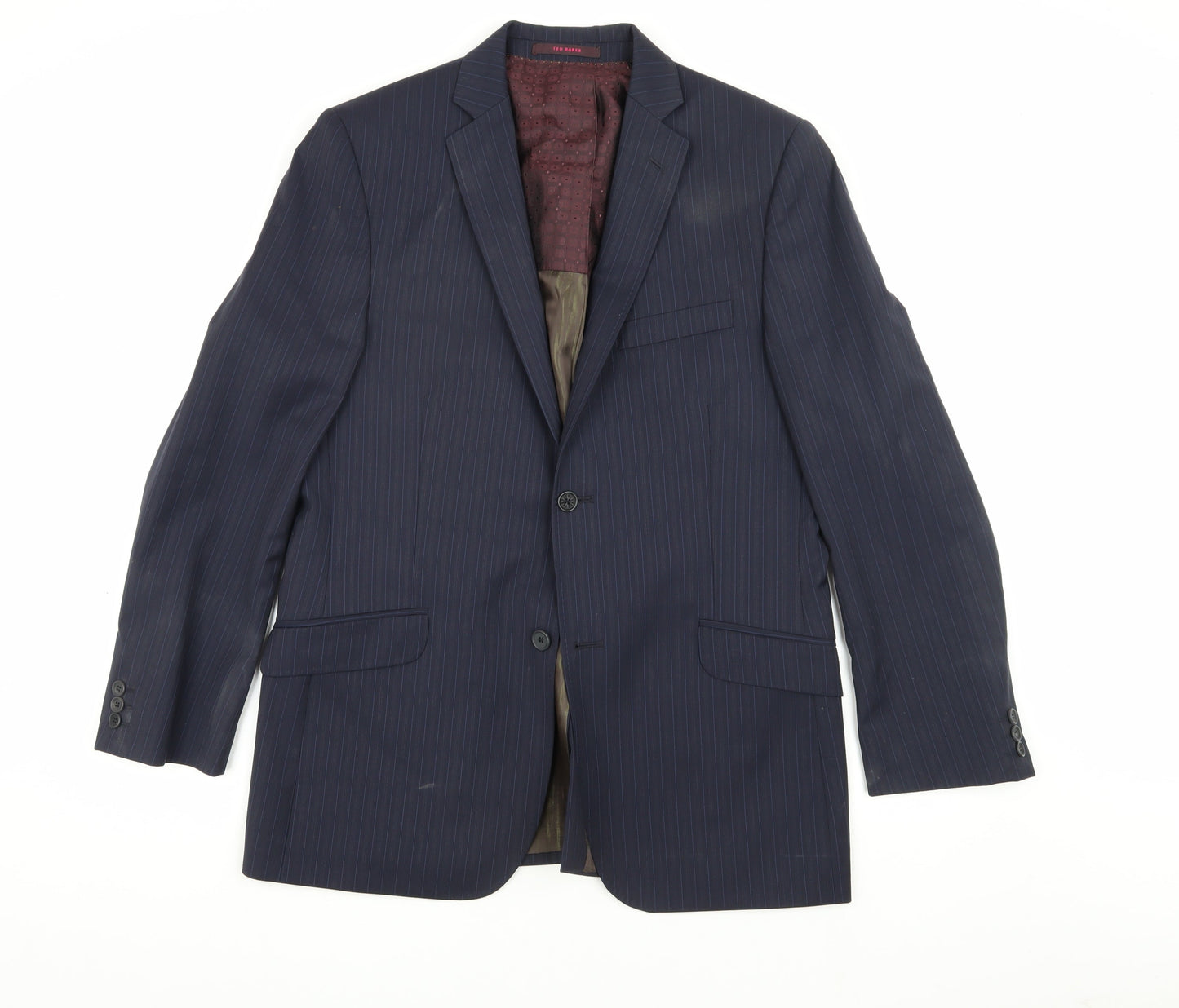 Ted Baker Men's Blue Striped Blazer, 40R
