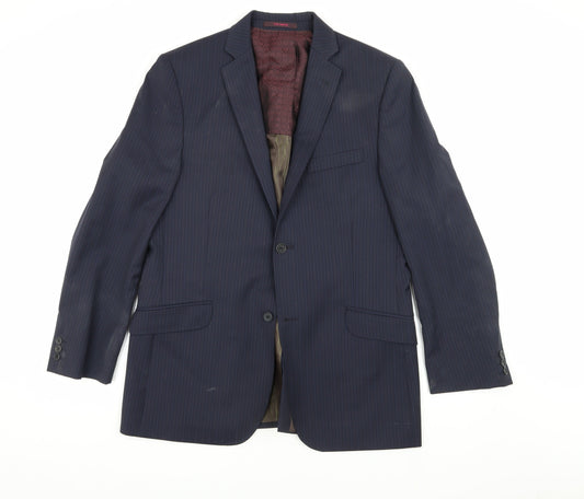 Ted Baker Men's Blue Striped Blazer, 40R