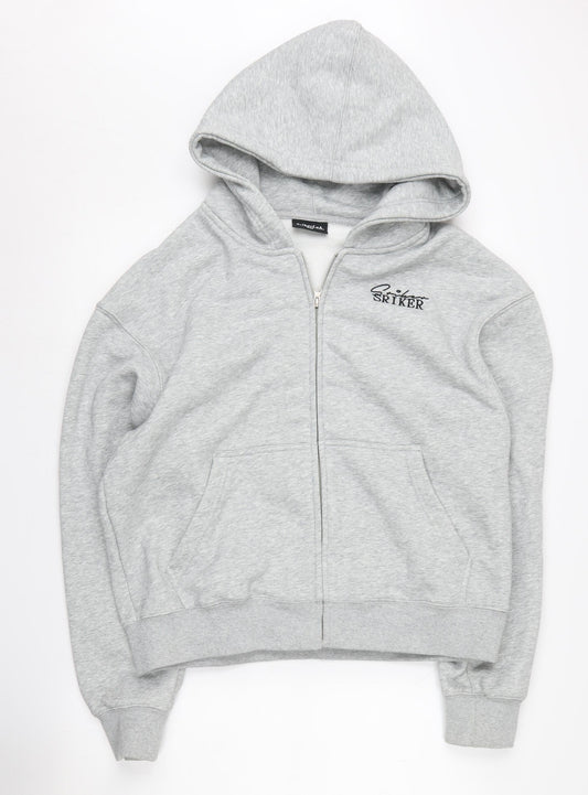 StrikerLab Men's Grey Full Zip Hoodie Size L
