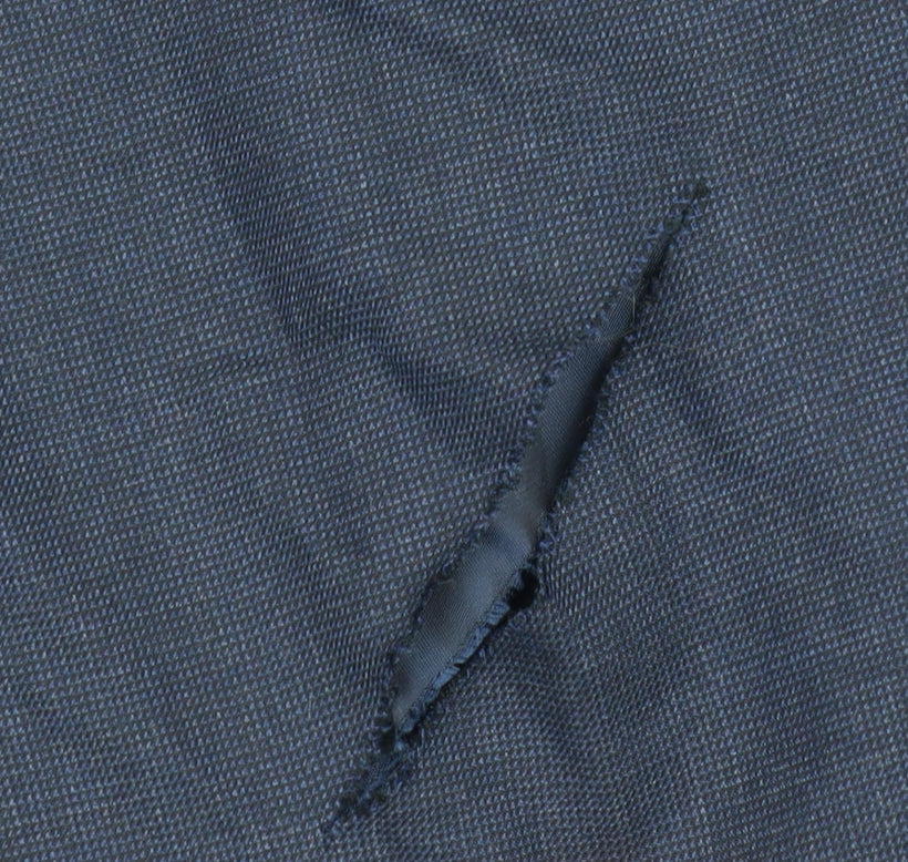 Charles Tyrwhitt Men's Blue Long Wool Blazer 48L Classic Fit