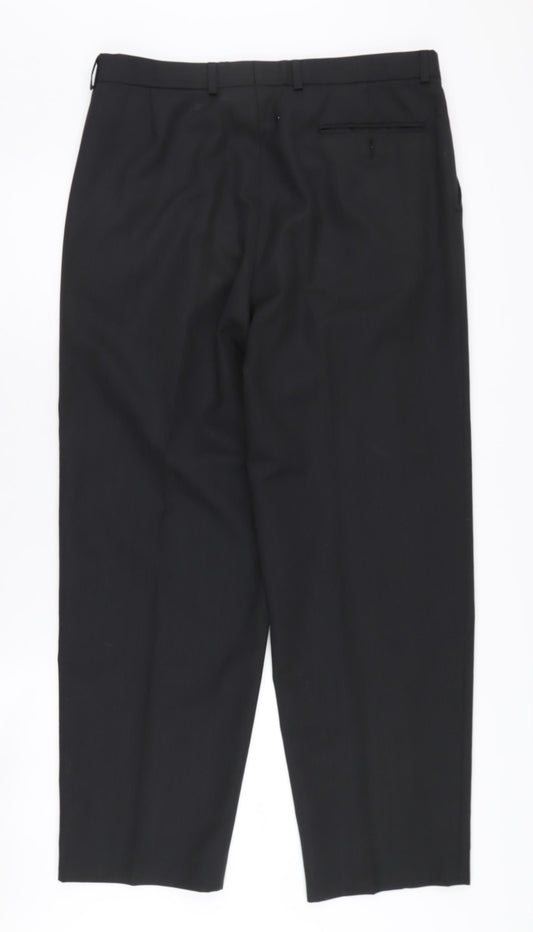 Pierre Balmain Men's Black Dress Pants, Size 34