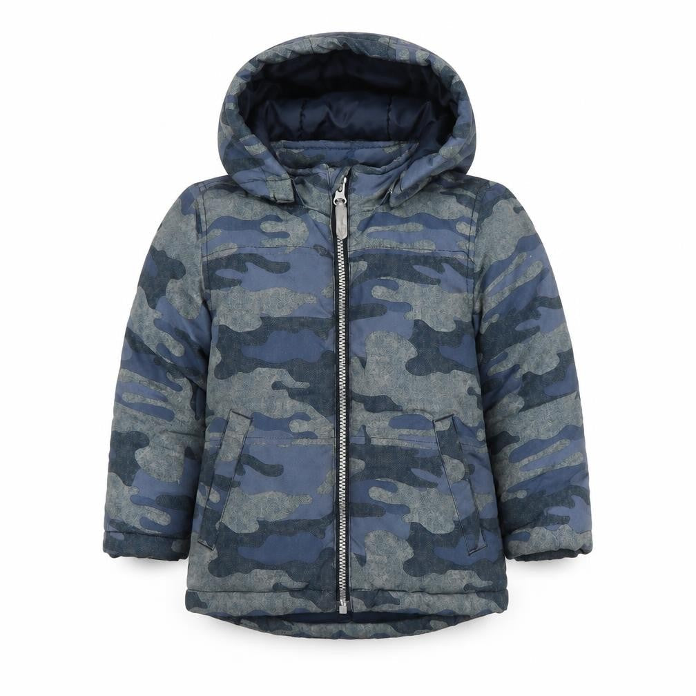 Name It Boys Camouflage Puffer Jacket, Multicoloured, 2-3 Years