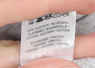 Coca-Cola Women's Grey Cropped T-Shirt Size 12