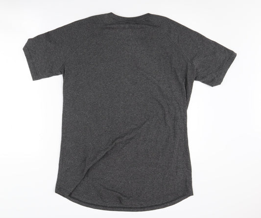Gold Touch Men's Grey 90s XL Graphic T-Shirt