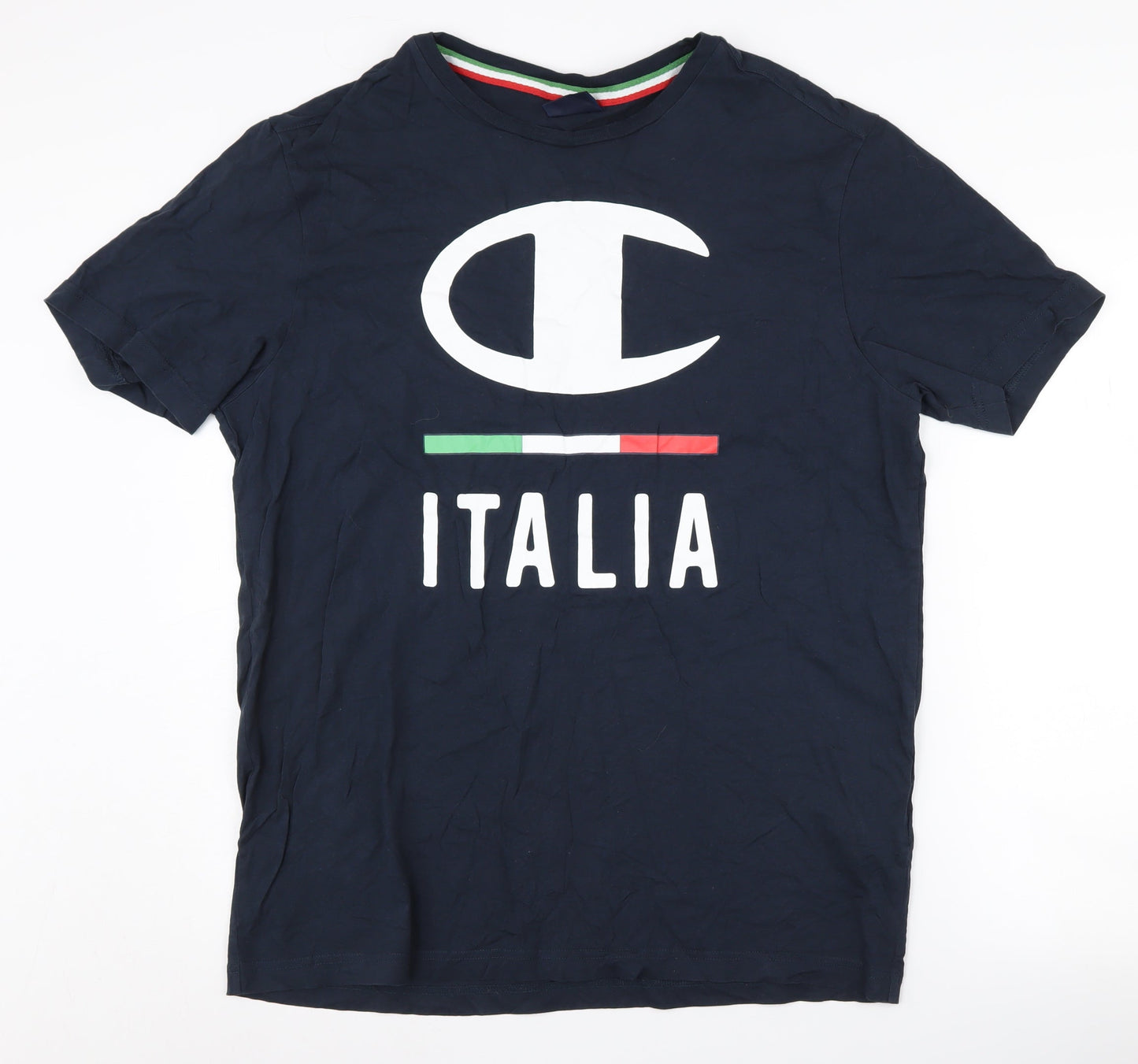 Champion Men's Blue 2XL Italia Sport T-Shirt
