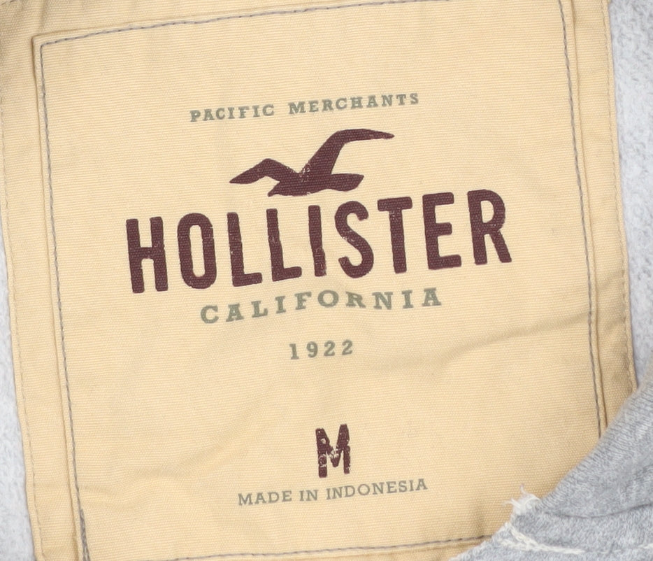 Hollister Grey Men's M Pullover Hoodie