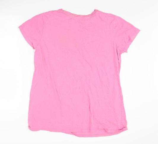 Disney Women's Pink Nightshirt Size M Graphic Short Sleeve