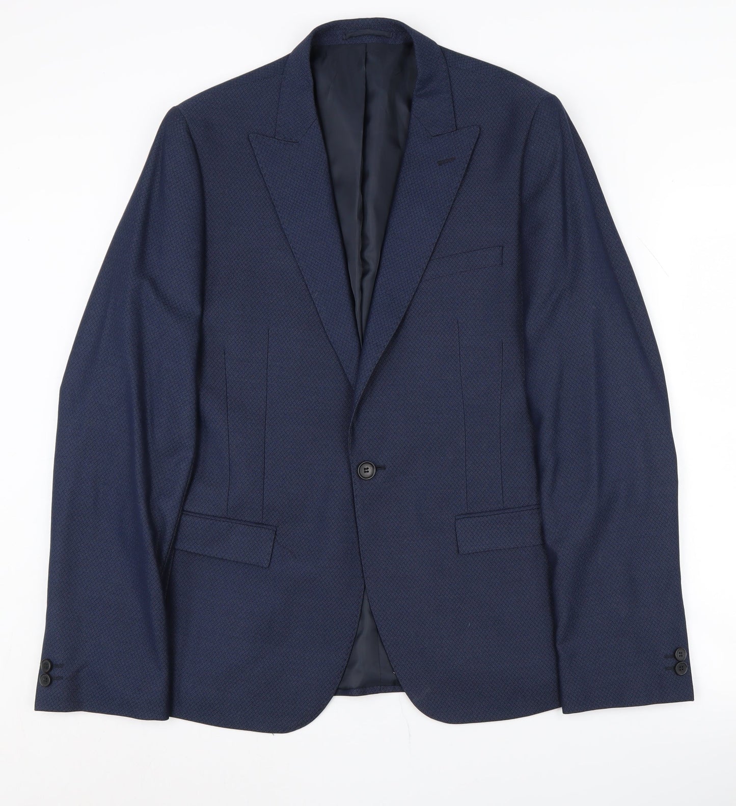 Moss London Men's Blue Blazer Size 40L