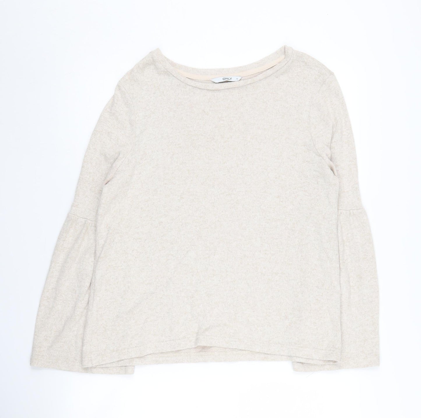 Only Women's Beige Jumper M Crew Neck Knit Casual