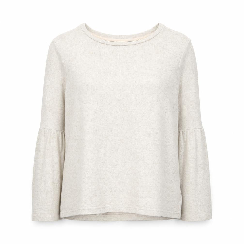 Front view of Only Women's Beige Jumper M Crew Neck Knit Casual
