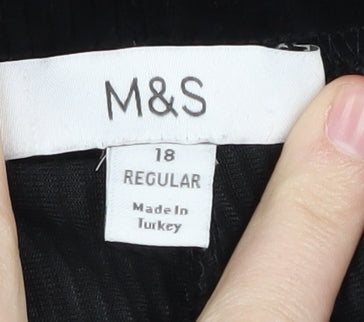 Marks and Spencer Women's Black Trousers Size 18