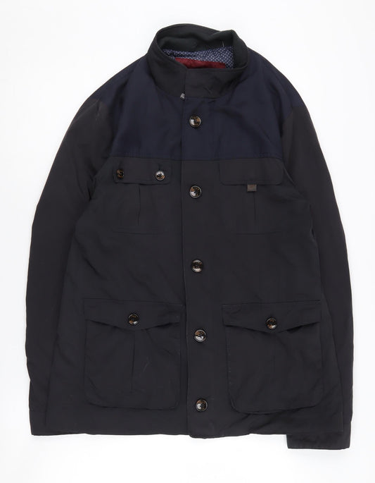 Ted Baker Men's Black Military Jacket, Size L