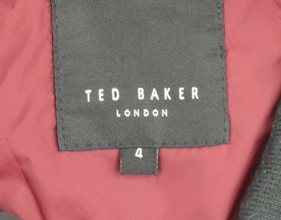 Ted Baker Men's Black Military Jacket, Size L
