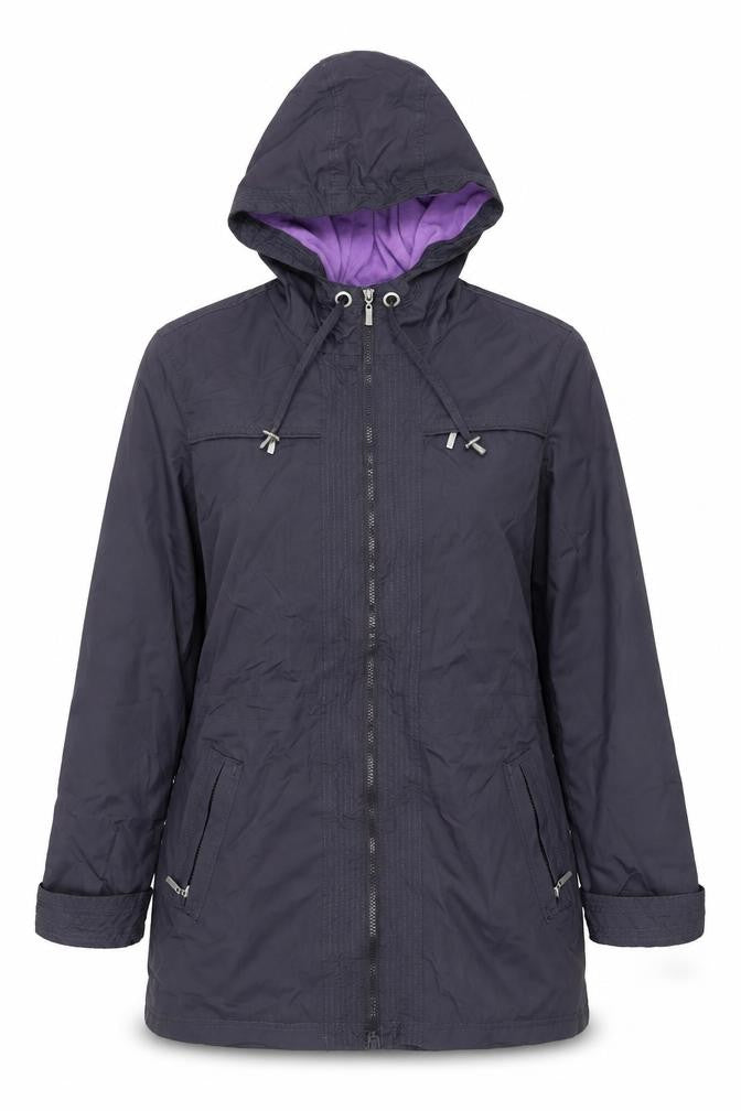 Debenhams Women’s Hooded Jacket, Size 12, Navy